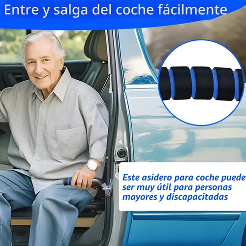 Miniatura 2 de Mango de puerta de coche KOUNATSURI para ancianos, asa de asistencia de vehículo, mango multifunción, barra de cierre de puerta de coche para Azul