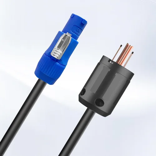 Miniatura 2 de Cable PowerCON de 12 AWG, conector NEMA 5-15p a PowerCON, cable de alimentación de CA PowerCON de 3 pines, entrada PowerCon, conector macho, cable