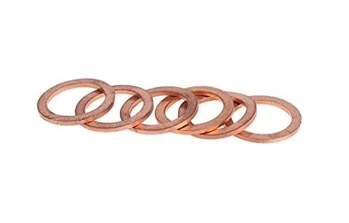 Miniatura 3 de M18 - Anillo de sellado de cobre para arandela plana, 0.709 in de diámetro interior, 0.945 in de diámetro exterior y 0.059 pulgadas de grosor, 20