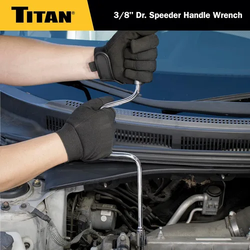 Miniatura 5 de Titan 68103 - Manija de velocidad de 3/8 pulgadas, negra