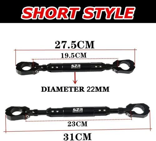 Miniatura 4 de Barra de equilibrio de motocicleta para Yamaha XT 660 Z XT660Z XTZ 660 XT660 XT660X XT 660 X R (Color rojo corto, Tamaño: 1)