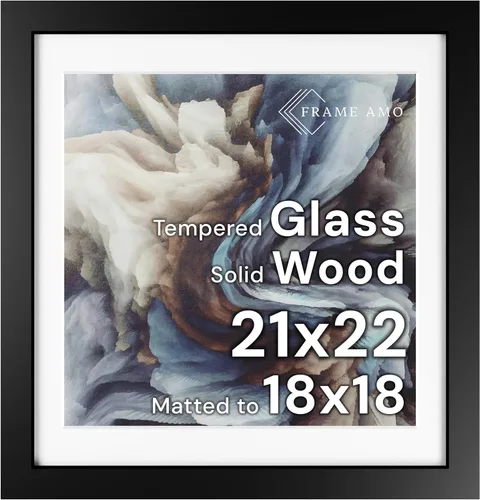 Miniatura 36 de Frame Amo Marco de póster de madera maciza de 13 x 19 pulgadas, color natural, tapete blanco para imagen de 11 x 17 pulgadas, parte frontal