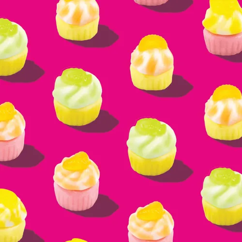 Miniatura 4 de efrutti - Mini cupcakes, caramelos de goma afrutados, envueltos individualmente, caja de 16.8 onzas, 60