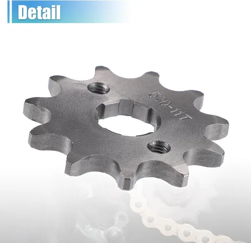 Miniatura 5 de X AUTOHAUX 1 Juego 520 Estilo 11 Dientes 20mm ID Piñones de Motor Delantero para Motocicleta Fit para 50cc 70cc 110cc 125cc Motocicleta Dirt Pit