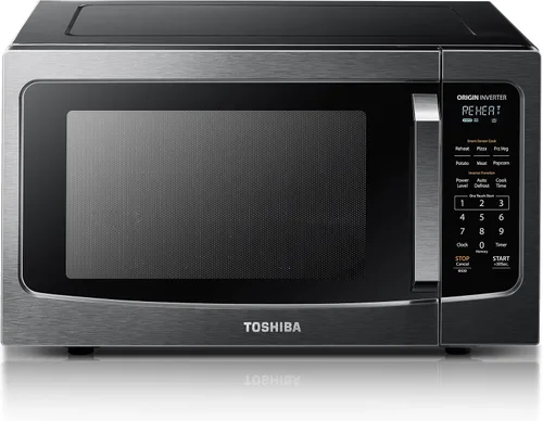 Miniatura 14 de TOSHIBA Horno de microondas combinado con freidora de aire 8 en 1 para encimera, con convección, parrilla, modo de eliminación de olores, plato