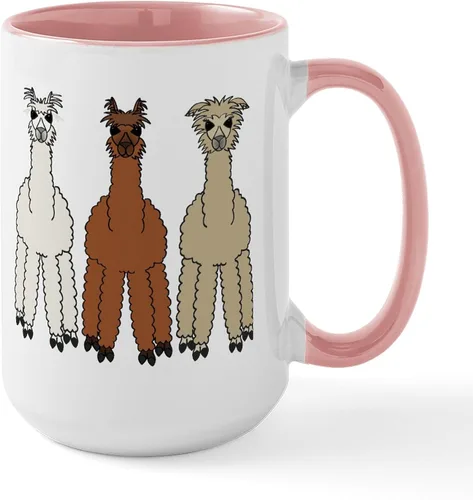 Miniatura 10 de CafePress Alpaca (No Text) Large Mug 15 oz (444 ml) Ceramic Coffee Mug