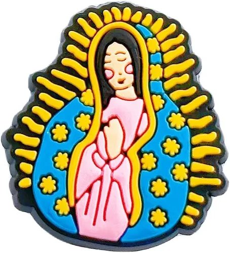 Miniatura 4 de 25 dijes de zapatos cristianos de Jesús para zuecos de cocodrilo, dijes de cocodrilo de fe bendecida para adultos, mujeres y hombres, Blanco