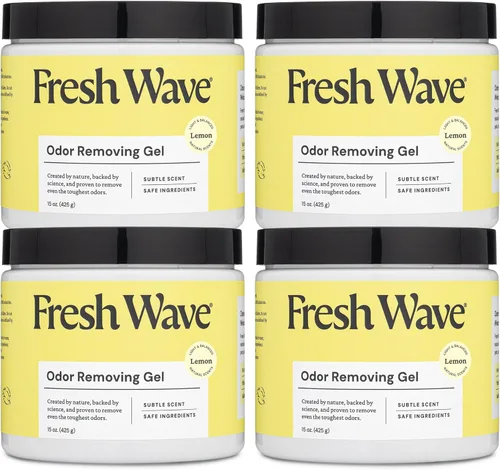 Miniatura 18 de Fresh Wave Gel eliminador de olores, 7 onzas, paquete de 3 absorbentes de olores para el hogar, alivio de olores más seguro, eliminador de olores