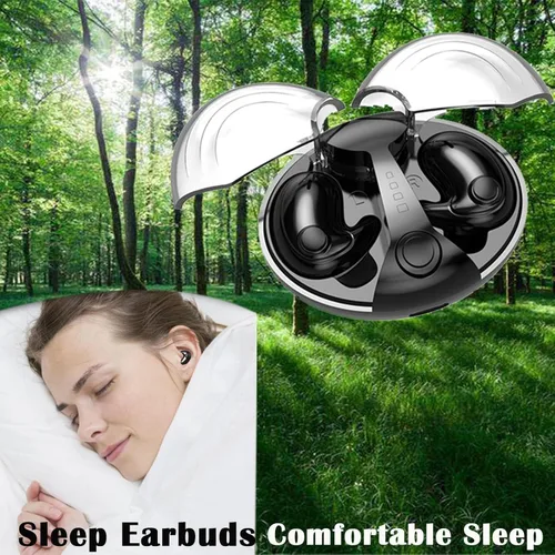 Miniatura 2 de Xmenha Auriculares ocultos para dormir invisibles inalámbricos Bluetooth ocultos para dormir de lado, micro auriculares inalámbricos Bluetooth