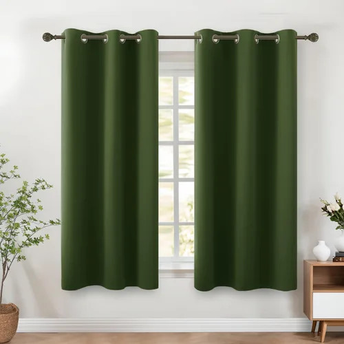 Miniatura 51 de Cortinas opacas de 72 pulgadas extra anchas para dormitorio, puerta corrediza de vidrio y patio, 2 paneles con ojales para oscurecer ventana grande