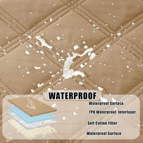 Miniatura 2 de Smiry Manta Impermeable para Cama de Perro 30x53 pulgadas, Manta Suave Reversible para Mascotas, Funda de Sofá Lavable a Prueba de Fugas para Gatos