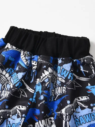 Miniatura 27 de Conjunto de 3 piezas de ropa de bebé recién nacido con estampado de manga larga + pantalones + sombrero