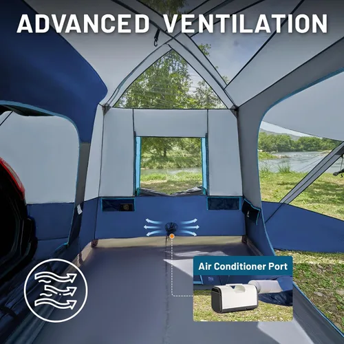 Miniatura 7 de TIMBER RIDGE 5-9 Person SUV Tent with Screen Porch and Awning for Family Camping, Weather Resistant and Portable Van or Car Tent, Includes Rainfly
