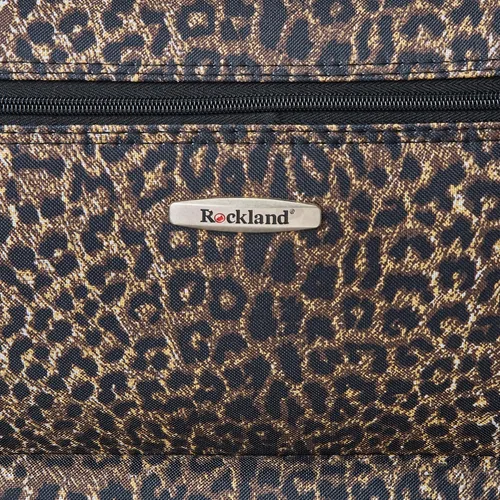 Miniatura 9 de Rockland Jungle Softside Juego de maletas verticales, Leopard), F125-LEOPARD