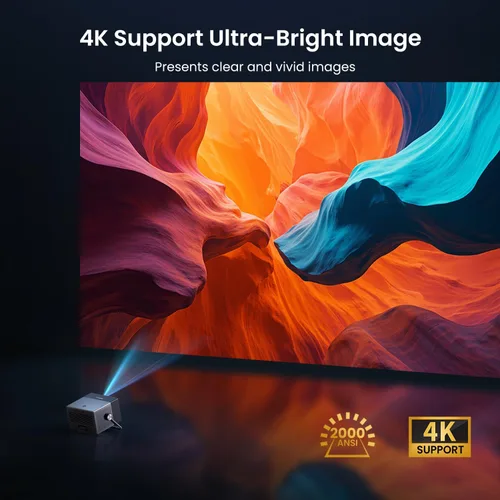 Miniatura 4 de Proyector para exteriores de Google TV con licencia oficial de 2000 ANSI 4K Full HD, proyector inteligente con WiFi y Bluetooth