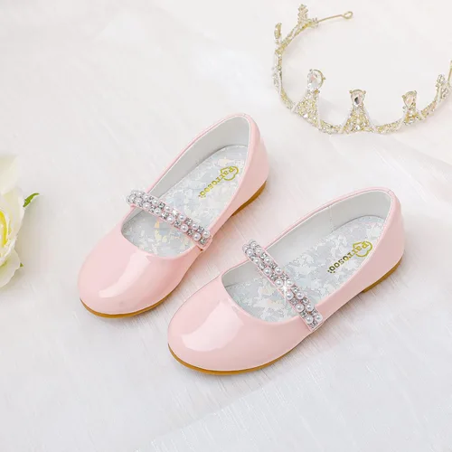 Miniatura 4 de Parrosoo Zapatos de vestir para niñas, zapatos Mary Jane, zapatos de ballet, zapatos de tacón bajo para niña, escuela, princesa, zapatos de boda