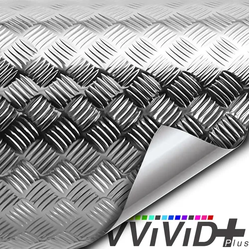 Miniatura 3 de VViViD Placa de diamante industrial con acabado cromado metálico, lámina inferior de vinilo, rollo adhesivo para estantes, paredes y pisos
