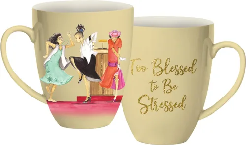 Miniatura 14 de African American Expressions - Taza Maya Angelou Barack Obama Legends Unite (15 oz.) CHMUG47, color negro