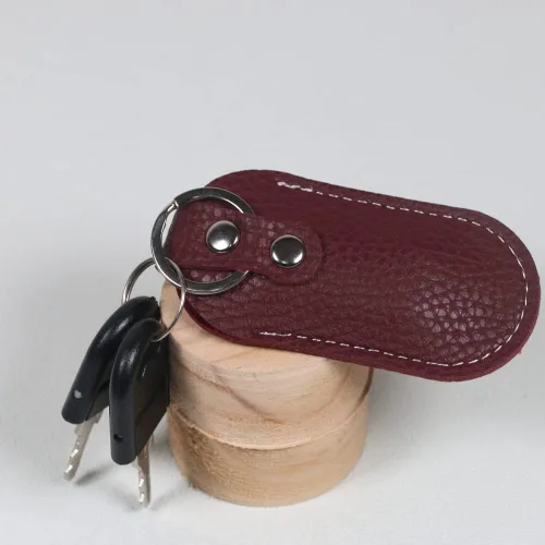 Miniatura 6 de Funda protectora de piel sintética para unidad flash USB, 3 unidades, se puede utilizar para yubikey o una funda yubikey. Rojo Profundo