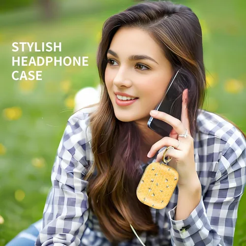 Miniatura 2 de Funda compatible con AirPod Pro de 2ª/1ª generación, ligera y duradera, resistente con llavero, diseño elegante funda para AirPod para mujer