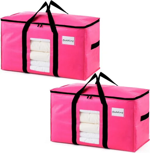 Miniatura 19 de TAILI - Bolsas de mudanza extra grandes, paquete de 10 bolsas negras resistentes para almacenamiento con ventana visible, asas envolventes