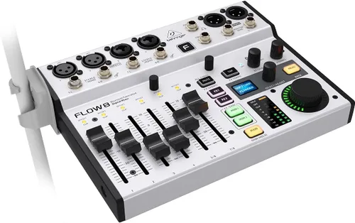 Miniatura 6 de Behringer FLOW 8 Mezclador Digital de 8 Entradas con Audio Bluetooth y Control de Aplicación, Faders de Canal de 60 mm, 2 Procesadores de FX e