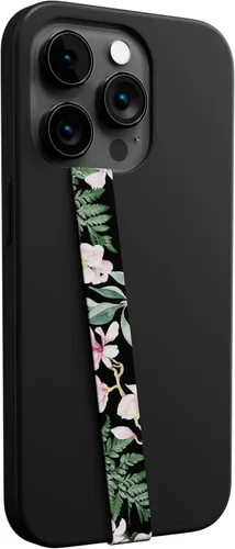 Miniatura 24 de Phone Loops Soporte elástico de silicona para teléfono, correa de mano, ligero, delgado y agarre discreto Negro
