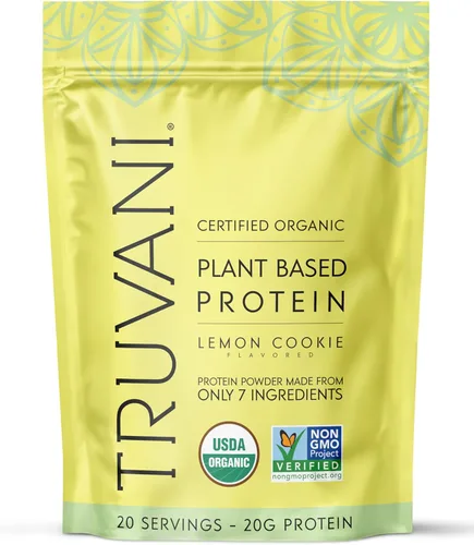 Miniatura 11 de Truvani Suplemento de proteína + verduras Espinaca, col rizada y brócoli 0.35 oz de proteína orgánica a base de plantas 20 porciones USDA