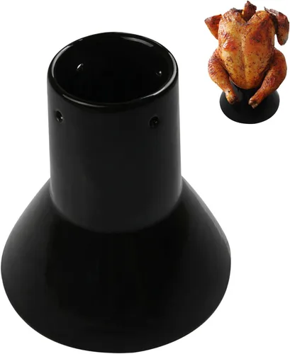Estante grande de cerámica para pavo y pollo grande, soporte de cerveza de pavo, soporte vertical para aves de corral de cerámica, accesorios de