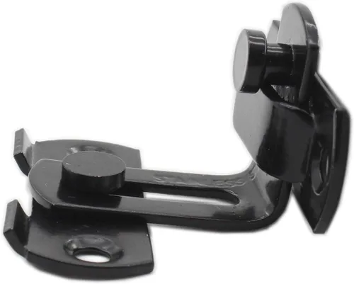 Miniatura 5 de Paquete de 2 cerraduras de puerta de granero de acero inoxidable, cerradura de cerca, cerrojo de seguridad, cerrojo para ventana, puerta, gabinete