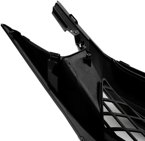 Miniatura 9 de G-PLUS Parachoques delantero capó parrilla de malla parrilla con ceja compatible con Honda Civic Sedan 2019-2020 Type-R estilo negro