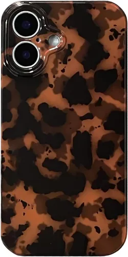 Miniatura 15 de Funda Compatible con iPhone 11, Caparazón de Tortuga Marrón Ámbar con Estampado de Leopardo Cubierta Retro Chic Elegante Clásica Linda Protectora