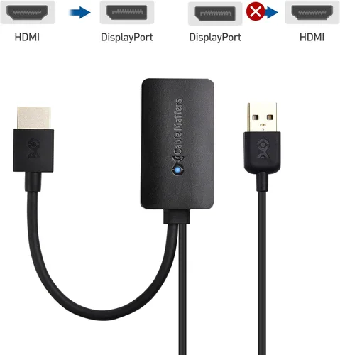 Miniatura 4 de Cable Matters Adaptador HDMI a DisplayPort unidireccional de hasta 4K a 30Hz