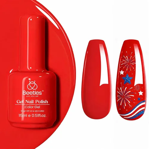 Miniatura 176 de Beetles - Esmalte de uñas de gel marrón de 0.5 onzas fluidas (15ml), esmalte de uñas de gel para remojar con lámpara LED UV, esmalte de uñas en gel