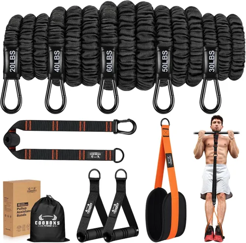 Miniatura 9 de Resistance Bands, Exercise Bands, Resistance Bands for Working Out, Pull Up Assistance Bands, Work Out Bands with Handles for Men and Women Fitness