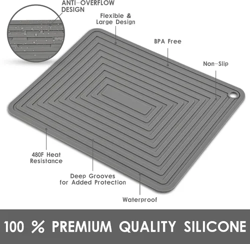 Miniatura 2 de Salvamanteles de silicona para platos calientes, ollas y sartenes, alfombrillas resistentes al calor, almohadillas calientes para mesa de cocina