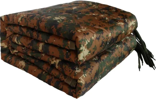 Miniatura 9 de Forro de poncho de camuflaje, manta militar, saco de dormir militar, con una bolsa de transporte de compresión, para viajes, senderismo, campamento