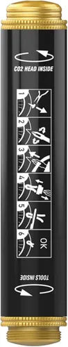 Miniatura 2 de LEZYNE Kit Pro Tubeless Sistema portátil de reparación de neumáticos de bicicleta todo en uno con cuerpo de aluminio, tapones para neumáticos