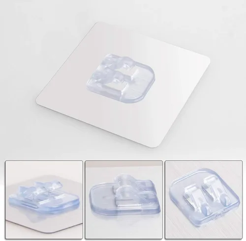 Miniatura 5 de YeeBeny Organizador de ducha de esquina con ganchos adhesivos para cesta de ducha, estante de baño, compatible con KINCMAX, SMARTAKE, JOMARTO