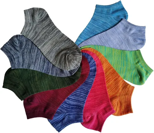 Miniatura 4 de Tipi Toe Women's 20 Pairs Colorful Patterned Low CutNo Show Socks