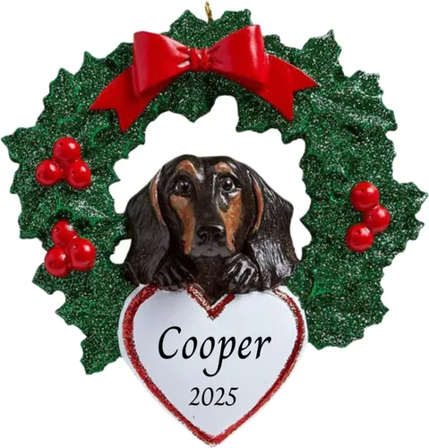 Miniatura 20 de Adornos personalizados para árbol de Navidad 2025 para mascotas, Chihuahua con corona, recuerdo para los amantes de los perros de los cachorros