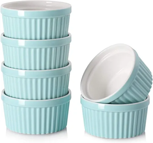 Miniatura 13 de DOWAN Cuencos para inmersión de 1.5 onzas, mini ramequines, pequeños platos de porcelana Ramekin, tazas de postre pequeños cuencos para condimentos