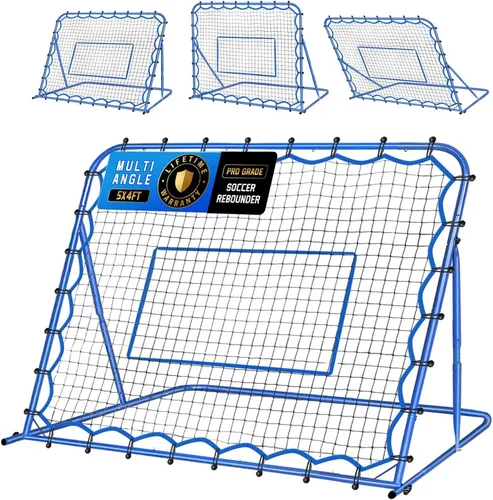 Soccer Baseball Rebounder Net, Soccer Goal Net, Volleyball Softball Rebound Pitchback Net Quick-Switch Angle Training for Control, Passing Practice,