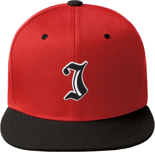 Miniatura 1005 de Daxton Gorra clásica con visera de billete plano con letras del alfabeto inglés antiguo de la A a la Z