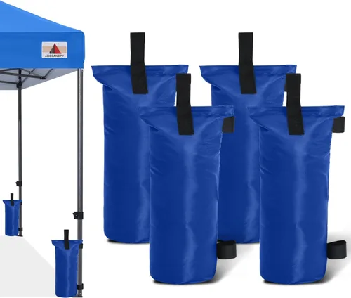 Miniatura 14 de ABCCANOPY Bolsas de Arena para Carpa Extra Grandes de 150 Libras, Paquete de 4, Negro (Sin Arena)