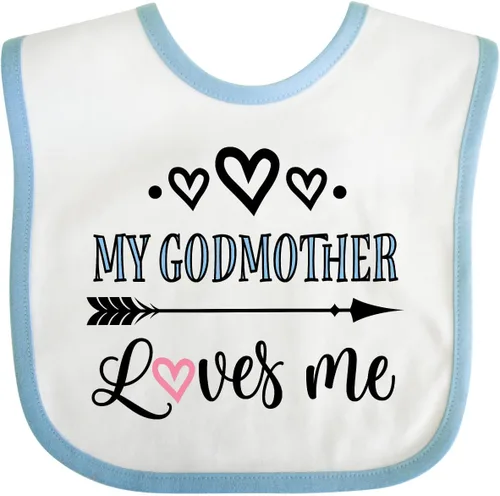 Miniatura 11 de inktastic Babero para bebé My Godmother Loves Me Godchild