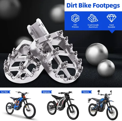 Miniatura 2 de CHANGCHENG Estriberas para moto de cross Estriberas de motocicleta Pedales descansos CNC para Sur Ron Light Bee S/X Segway X260 X160 CRF150F