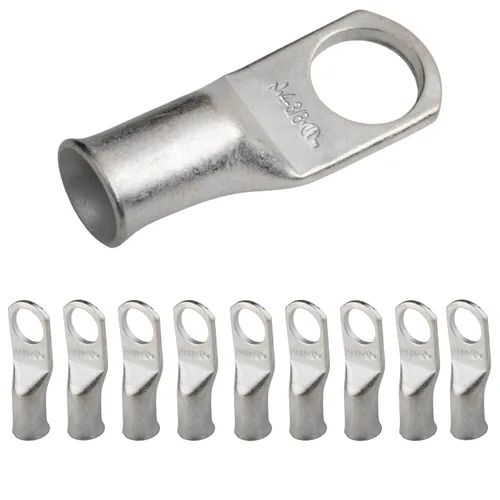 Miniatura 102 de SELTERM 5 piezas terminales de cable de cobre estañado 1/0 AWG perno de 1/2", extremos de cable de batería, terminales de anillo, conectores