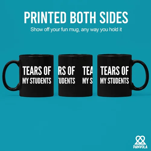 Miniatura 3 de Taza de café de cerámica con diseño de lágrimas de mis estudiantes, regalo de graduación para profesor instructor de física, química, cálculo, Negro