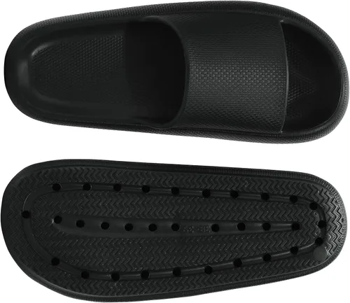 Miniatura 7 de welltree Sandalias antideslizantes para mujeres y hombres, sandalias antideslizantes para baño y ducha, suela gruesa suave para interiores